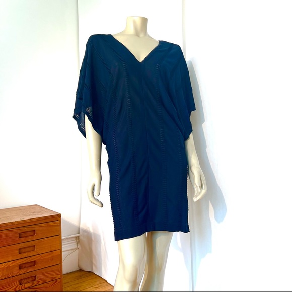 Vintage ROMAN KEFLAY Navy Blue Dress - Picture 7 of 12